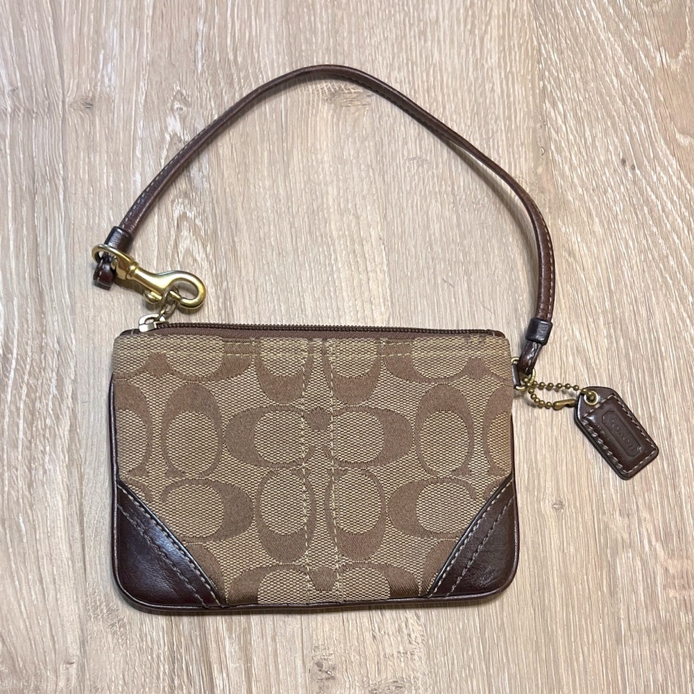 Coach Signature Wristlet